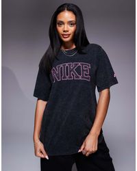 Nike - Oversized T-Shirt Met Retro Logo - Lyst