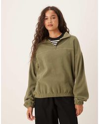 ASOS - Half Zip Polar Fleece - Lyst
