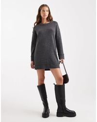 ONLY - Drop Shoulder Knitted Mini Dress - Lyst