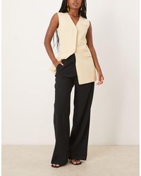 Mango - Straight Pleat Front Tailored Trouser - Lyst