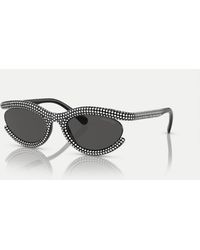 Swarovski - Sk6006 Oval Sunglasses With Lens - Lyst