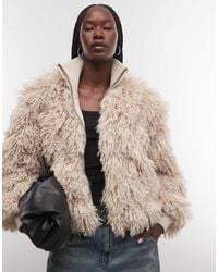 Weekday - Boxy Fit Faux Fur Jacket - Lyst