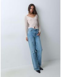 Miss Selfridge - Metallic Button Through Cardigan - Lyst