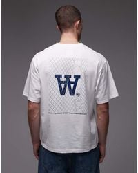 DOUBLE A by WOOD WOOD - 100% Cotton Liam T-shirt With Logo Back Print - Lyst