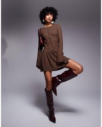 ASOS - – sehr weiches, kuscheliges und langärmliges minikleid - Lyst