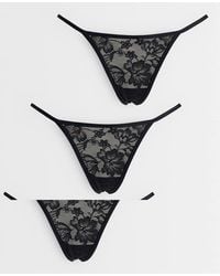 Cotton On - 3 Pack Lace Thong Set - Lyst