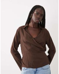 Mango - Teen Overhemd Met Strikceintuur - Lyst