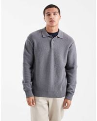 Jack & Jones - Pull en maille bouclée à col polo - Lyst