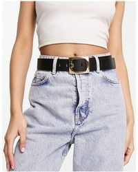 ASOS - Chunky Gold Buckle Waist And Hip Jeans Belt - Lyst