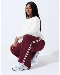 Yours Clothing - Side Stripe Wide Leg Trousers - Lyst