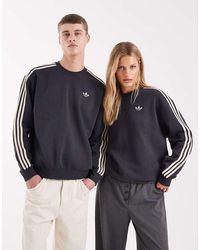adidas Originals - Three Stripe Sweatshirt - Lyst