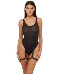Wolf & Whistle - Dolly Thick Strap Bodysuit - Lyst