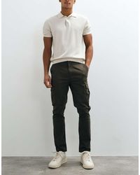 Brave Soul - Cotton Twill Cargo Chinos - Lyst
