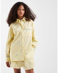 Lacoste - Mini Tennis Player Print Shirt - Lyst