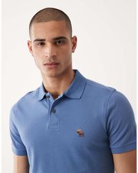 Abercrombie & Fitch - Icon Logo Short Sleeve Polo Shirt - Lyst