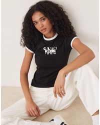 Calvin Klein - Calvin Klein 1968 Graphic Ringer T-Shirt - Lyst