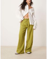ASOS - Tailored Wide Leg Trouser With Contrast Side Stripe - Lyst