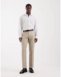 ASOS - Mix & Match Linen Rich Slim Suit Trousers - Lyst