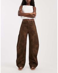 Free People - Spotlight Barrel Vegan Trouser - Lyst