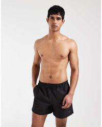 Fred Perry - Drawstring Logo Swim Shorts - Lyst