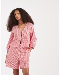 Vero Moda - High Waist Shorts Co-ord - Lyst