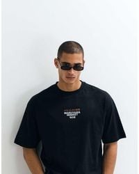 ASOS - Oversized T-shirt With Text Front Graphic - Lyst
