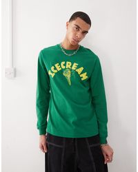 ICECREAM - T-shirt à manches longues avec imprimé cone - Lyst