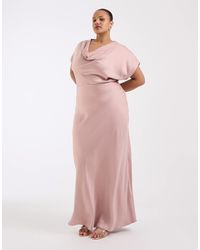 tfnc plus size bridesmaid dresses Chic A-Line Maxi Chiffon Plus Size Bridesmaid Dress COCOMELODY CB0775, Soft Blush