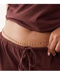 ASOS - Asos Design Curve Belly Chain With Star Design - Lyst