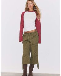 Stradivarius - Baseball-style Long Sleeve T-shirt - Lyst