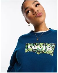 Levi's - Sweatshirt With Chest Print Batwing Logo - Lyst