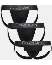 Calvin Klein - Microfibre Stretch 3 Pack Jock Straps - Lyst