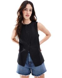 Cotton On - Chaleco De Lino Y Algodón Sienna De Cotton On - Lyst