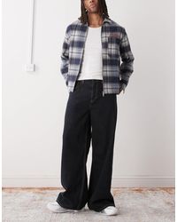Weekday - Jean large évasé - foncé classique - Lyst