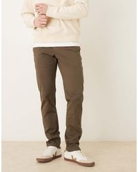 Mango - Barna Cotton Rich Straight Tailored Trouser - Lyst