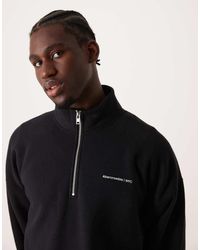Abercrombie & Fitch - Timeless Logo Half Zip Sweatshirt - Lyst