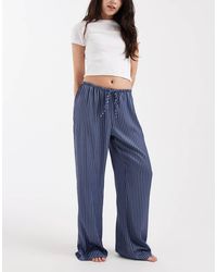 Cotton On - Sleep Washed Satin Wide Leg Pants - Lyst