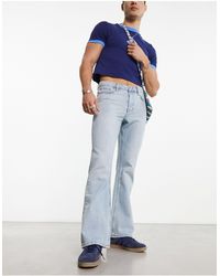 ASOS - Jeans a zampa lavaggio chiaro vintage - Lyst
