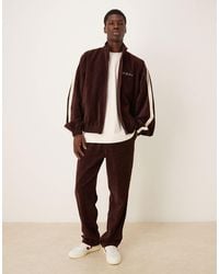 ASOS - Cord Track Jacket With Embroidery - Lyst