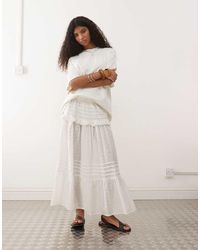 Reclaimed Vintage - Pull On Midi Skirt - Lyst