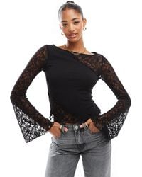 ASOS - – spitzen-oberteil - Lyst