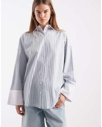 ASOS - Oversized Contrast Cuff Shirt Co Ord - Lyst