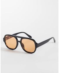 Reclaimed Vintage - Unisex Aviator Sunglasses With Lens - Lyst