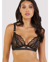 Playful Promises - Pippa Deco Embroidered Plunge Bra - Lyst