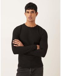 ASOS - Heavyweight Muscle Fit Long Sleeve T-shirt - Lyst