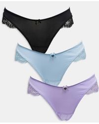 Boux Avenue - – stella – 3er-pack satin-tangas - Lyst
