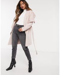 Forever New Gedrapeerde Jas Met Overslag - Meerkleurig