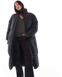ASOS - Asos Design Petite Longline Padded Jacket - Lyst