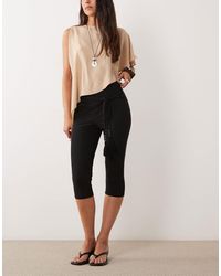ASOS - Slinky Capris With Beaded Tassel Detail - Lyst