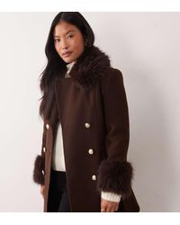 Miss Selfridge - Formal Belted Coat - Lyst